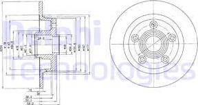 Delphi BG2549 - Kočioni disk www.molydon.hr