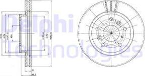 Delphi BG2547 - Kočioni disk www.molydon.hr