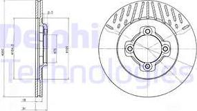 Delphi BG2554 - Kočioni disk www.molydon.hr