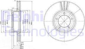 Delphi BG2507 - Kočioni disk www.molydon.hr