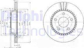 Delphi BG2519 - Kočioni disk www.molydon.hr