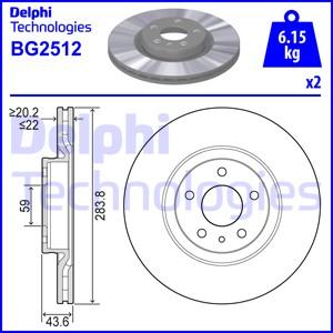 Delphi BG2512 - Kočioni disk www.molydon.hr