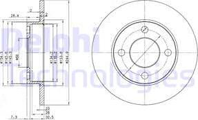 Delphi BG2517 - Kočioni disk www.molydon.hr