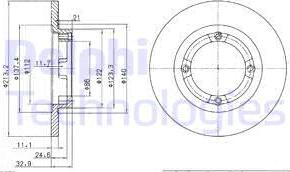 Delphi BG2580 - Kočioni disk www.molydon.hr