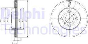 Delphi BG2588 - Kočioni disk www.molydon.hr