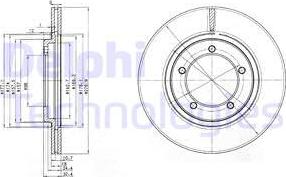 Delphi BG2534 - Kočioni disk www.molydon.hr