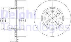 Delphi BG2535 - Kočioni disk www.molydon.hr