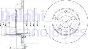 Delphi BG2520 - Kočioni disk www.molydon.hr