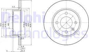 Delphi BG2576 - Kočioni disk www.molydon.hr