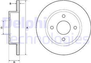 Delphi BG2683 - Kočioni disk www.molydon.hr