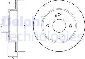 Delphi BG2634 - Kočioni disk www.molydon.hr