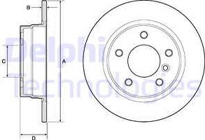 Delphi BG2624 - Kočioni disk www.molydon.hr