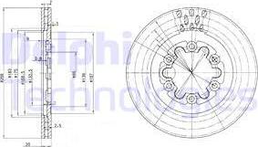 Delphi BG2678 - Kočioni disk www.molydon.hr