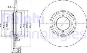 Delphi BG2061 - Kočioni disk www.molydon.hr