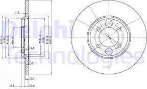 Delphi BG2084 - Kočioni disk www.molydon.hr