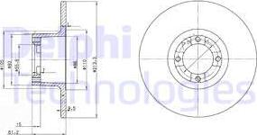 Delphi BG2081 - Kočioni disk www.molydon.hr