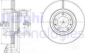 Delphi BG2199 - Kočioni disk www.molydon.hr