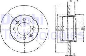 Delphi BG2150 - Kočioni disk www.molydon.hr