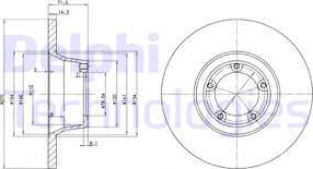 Delphi BG2157 - Kočioni disk www.molydon.hr