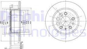 Delphi BG2103C - Kočioni disk www.molydon.hr