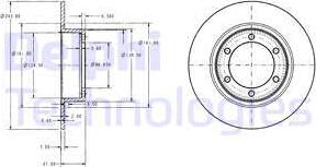 Delphi BG2107 - Kočioni disk www.molydon.hr