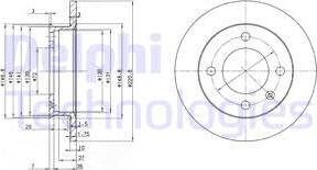 Delphi BG2118 - Kočioni disk www.molydon.hr