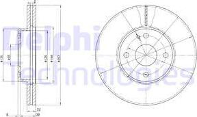 Delphi BG2804 - Kočioni disk www.molydon.hr