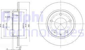 Delphi BG2806 - Kočioni disk www.molydon.hr