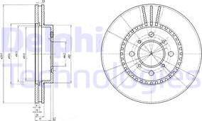 Delphi BG2814 - Kočioni disk www.molydon.hr