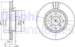 Delphi BG2815 - Kočioni disk www.molydon.hr