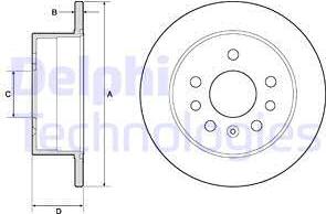 Delphi BG2879 - Kočioni disk www.molydon.hr