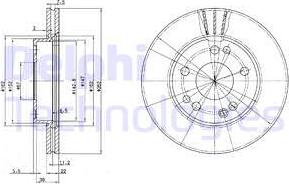 Delphi BG2397 - Kočioni disk www.molydon.hr