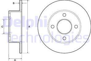 Delphi BG2343 - Kočioni disk www.molydon.hr