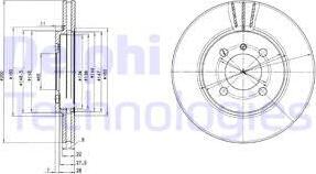 Delphi BG2347 - Kočioni disk www.molydon.hr