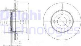 Delphi BG2350 - Kočioni disk www.molydon.hr