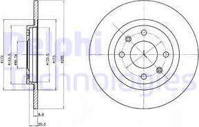 Delphi BG2308 - Kočioni disk www.molydon.hr