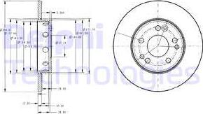 Delphi BG2314 - Kočioni disk www.molydon.hr