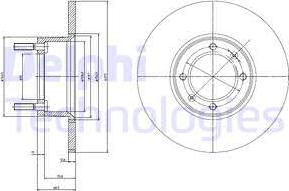 Delphi BG2316 - Kočioni disk www.molydon.hr