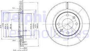 Delphi BG2387C - Kočioni disk www.molydon.hr