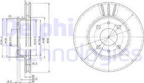 Delphi BG2330 - Kočioni disk www.molydon.hr