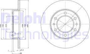 Delphi BG2325 - Kočioni disk www.molydon.hr