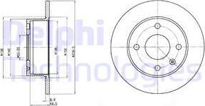 Delphi BG2376 - Kočioni disk www.molydon.hr