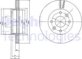 Delphi BG2371 - Kočioni disk www.molydon.hr