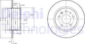 Delphi BG2252 - Kočioni disk www.molydon.hr