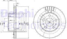 Delphi BG2207 - Kočioni disk www.molydon.hr