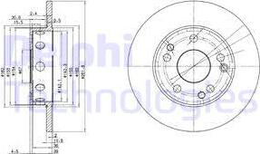 Delphi BG2288 - Kočioni disk www.molydon.hr