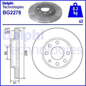 Delphi BG2278 - Kočioni disk www.molydon.hr