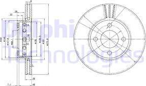 Delphi BG2748 - Kočioni disk www.molydon.hr