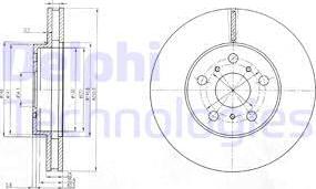 Delphi BG2711 - Kočioni disk www.molydon.hr