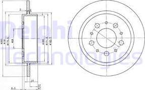 Delphi BG2718 - Kočioni disk www.molydon.hr